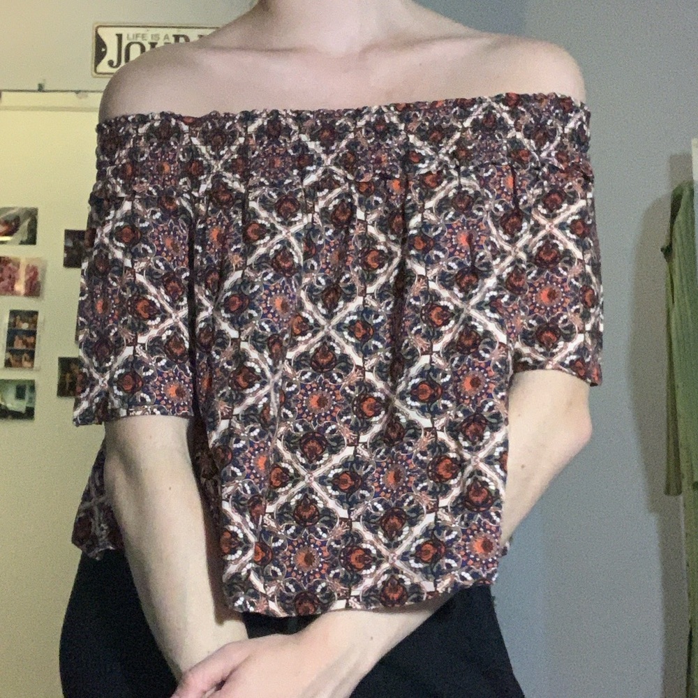 Topshop Sleeveless printed blouse